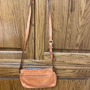 HOBO crossbody, small, in “Persimmon” approximately 24” adjustable strap